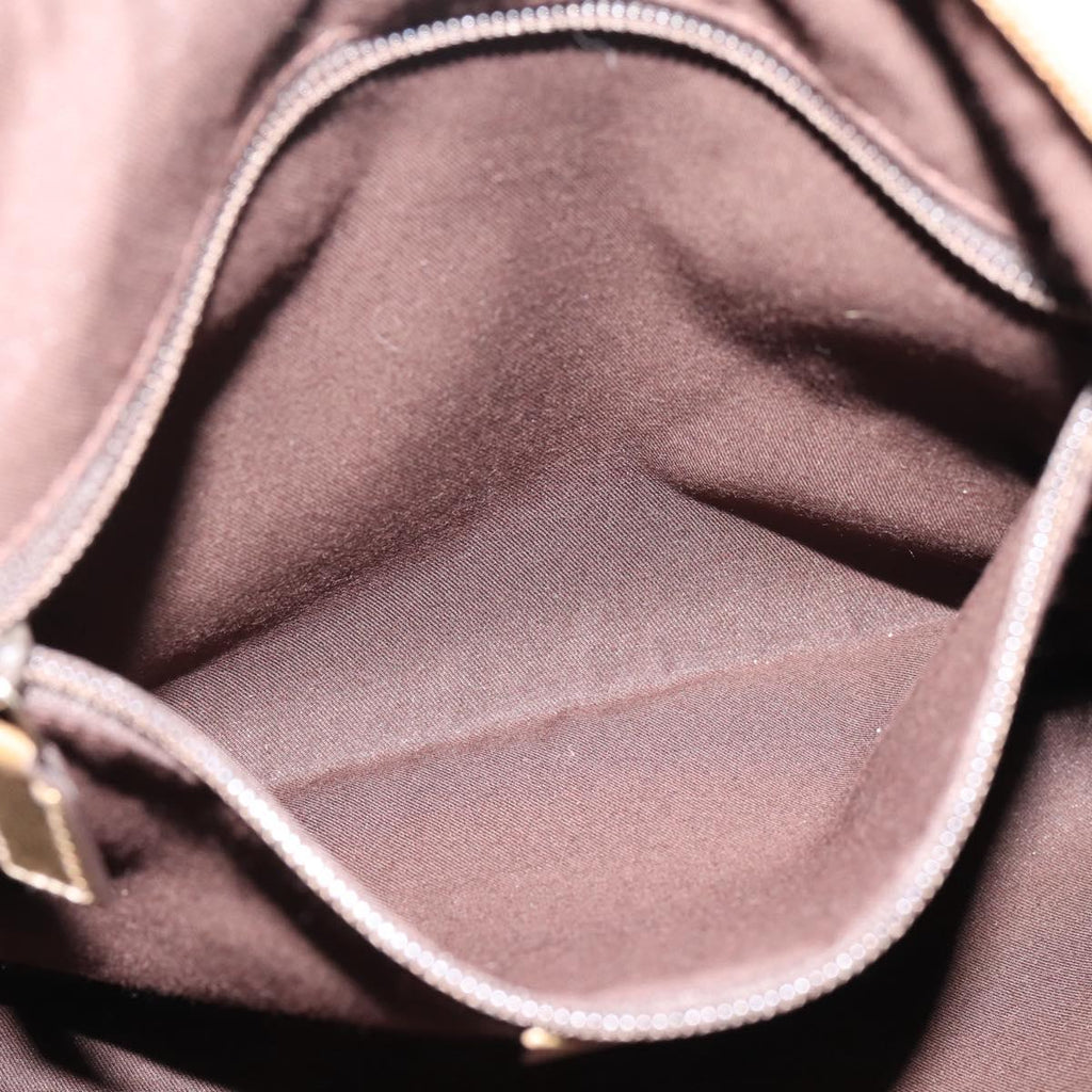 GUCCI GG Canvas Shoulder Bag Beige Gold Tone 145857 Auth BA16341A