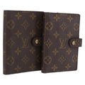 LOUIS VUITTON Monogram Agenda PM Day Planner Cover 2 Set LV Auth BA16515