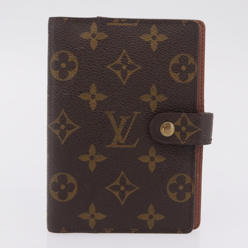 LOUIS VUITTON Monogram Agenda PM Day Planner Cover 2 Set LV Auth BA16515