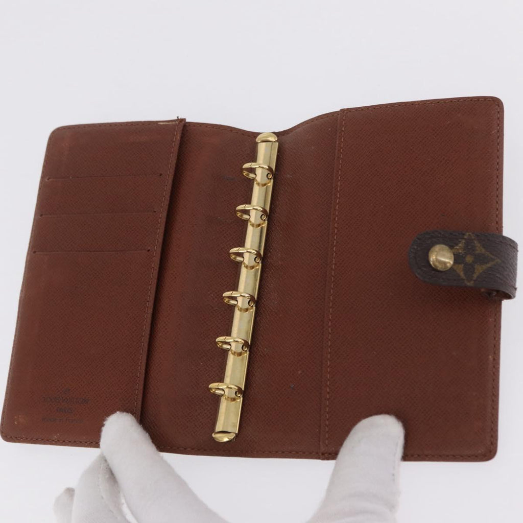 LOUIS VUITTON Monogram Agenda PM Day Planner Cover 2 Set LV Auth BA16515