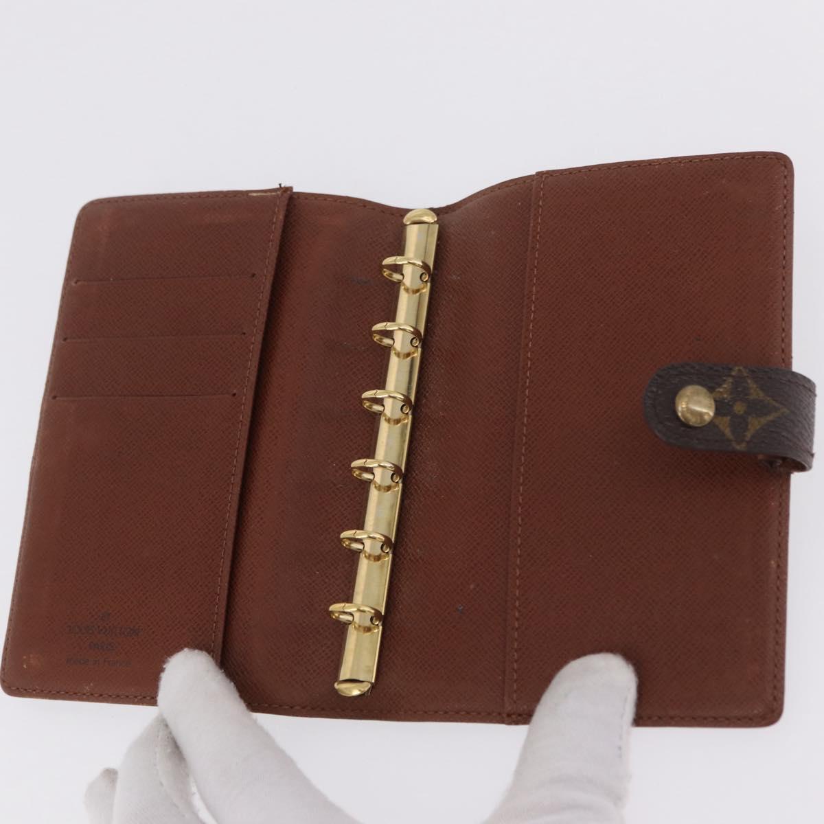 LOUIS VUITTON Monogram Agenda PM Day Planner Cover 2 Set LV Auth BA16515