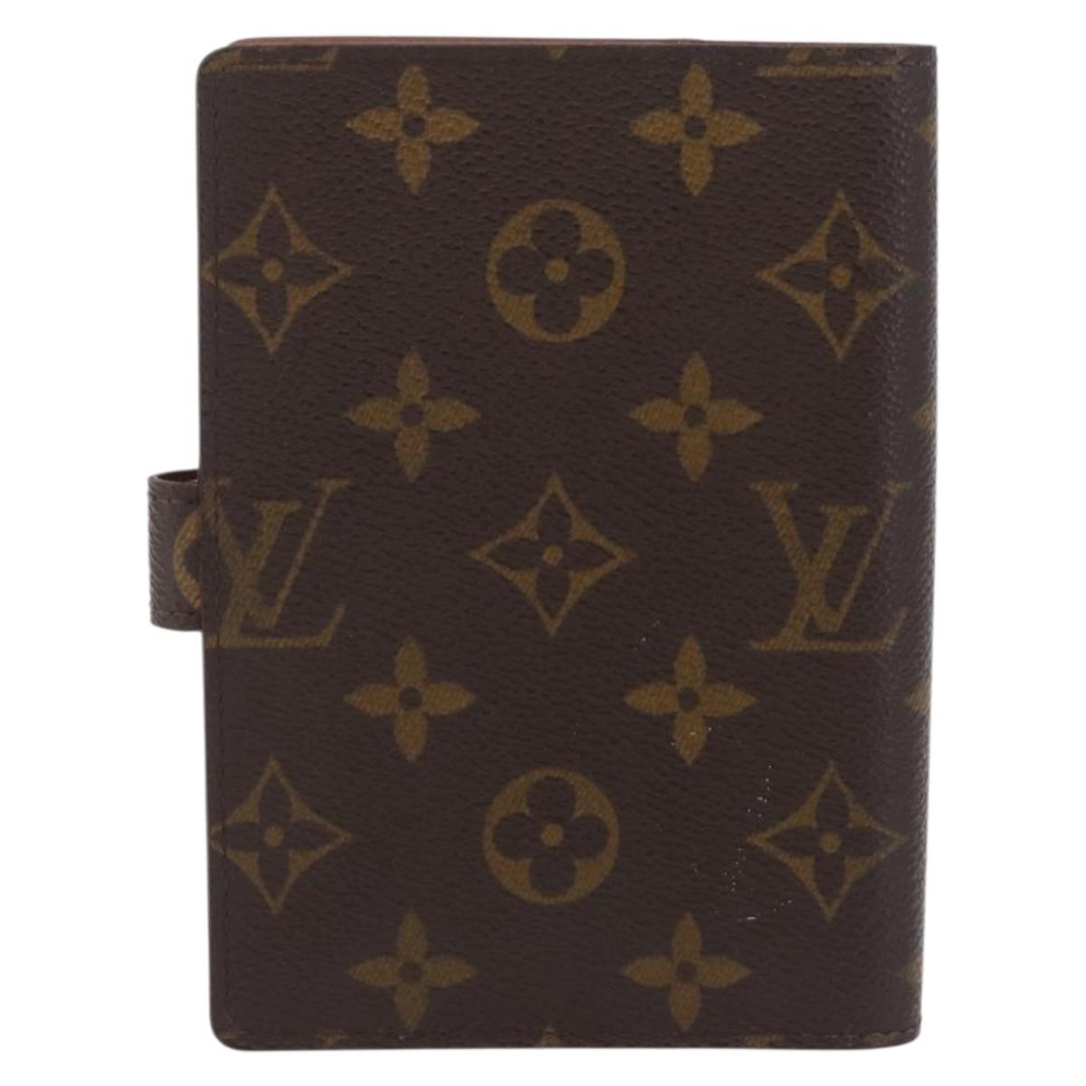 LOUIS VUITTON Monogram Agenda PM Day Planner Cover 2 Set LV Auth BA16515