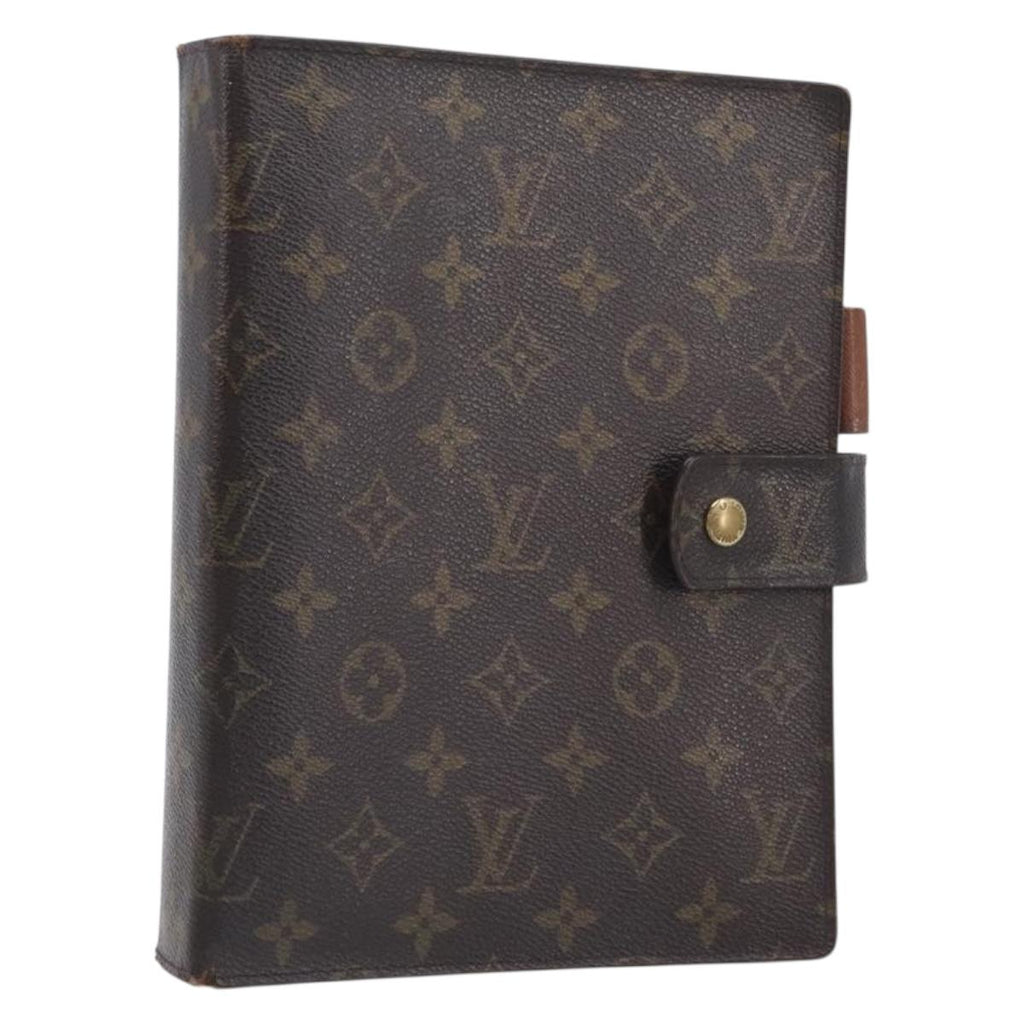 LOUIS VUITTON Monogram Agenda GM Day Planner Cover R20006 LV Auth BA16538