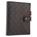 LOUIS VUITTON Monogram Agenda GM Day Planner Cover R20006 LV Auth BA16538