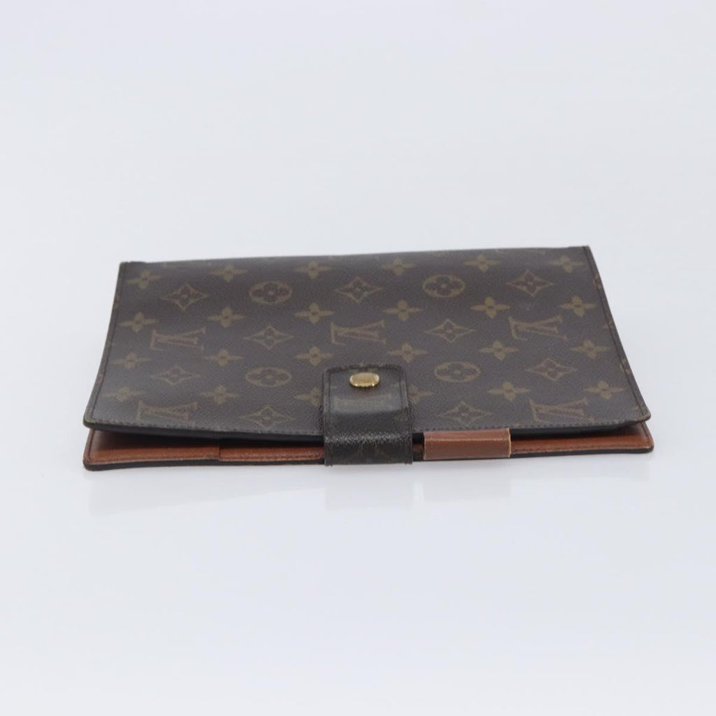 LOUIS VUITTON Monogram Agenda GM Day Planner Cover R20006 LV Auth BA16538