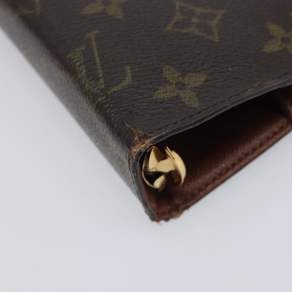 LOUIS VUITTON Monogram Agenda GM Day Planner Cover R20006 LV Auth BA16538