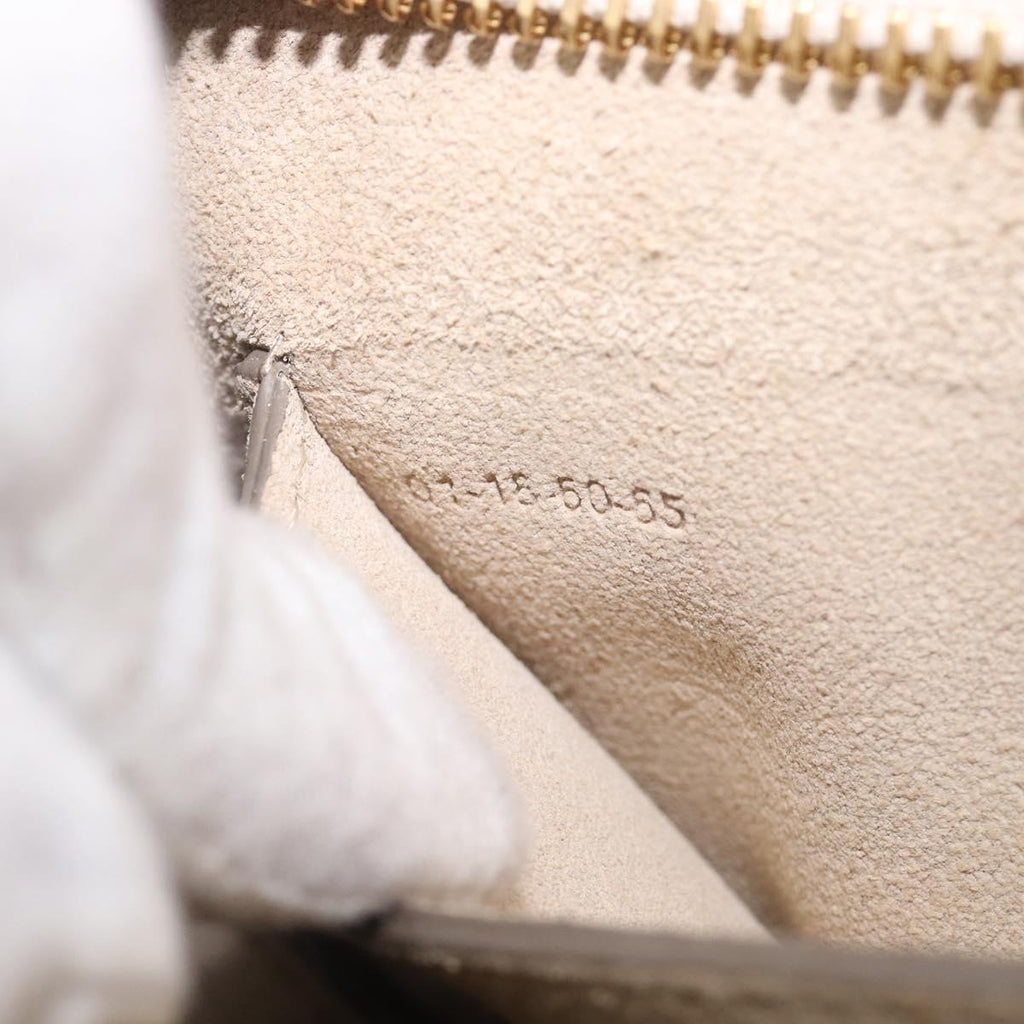 Chloe Pixy Hand Bag Leather 2way Beige Gold Auth BA16685A