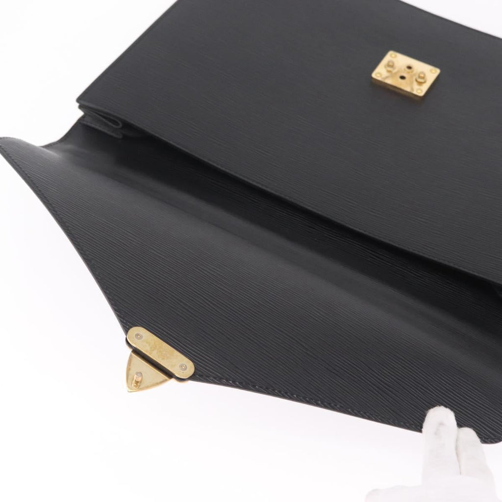 LOUIS VUITTON Epi Serviette Conseiller Business Bag Black M54422 LV Auth BA16739