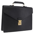 LOUIS VUITTON Epi Serviette Conseiller Business Bag Black M54422 LV Auth BA16739