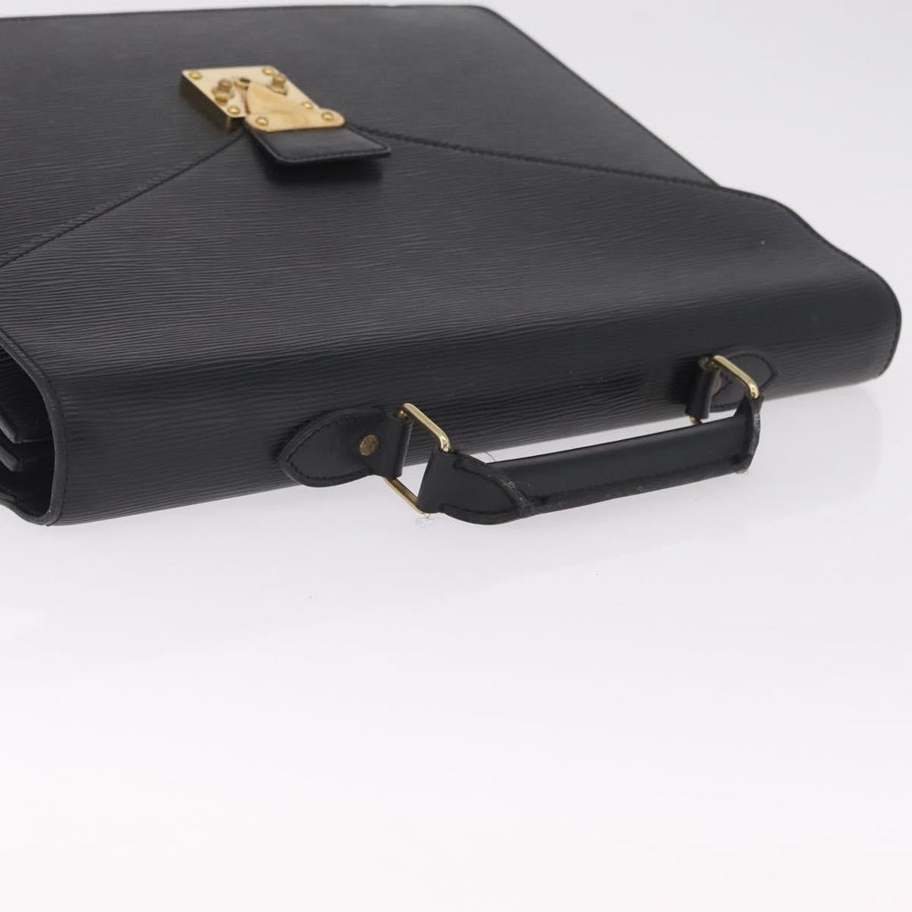 LOUIS VUITTON Epi Serviette Conseiller Business Bag Black M54422 LV Auth BA16739