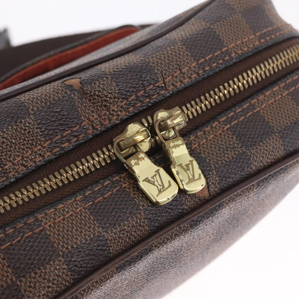 LOUIS VUITTON Damier Ebene Olaf PM Shoulder Bag N41442 LV Auth BA16751
