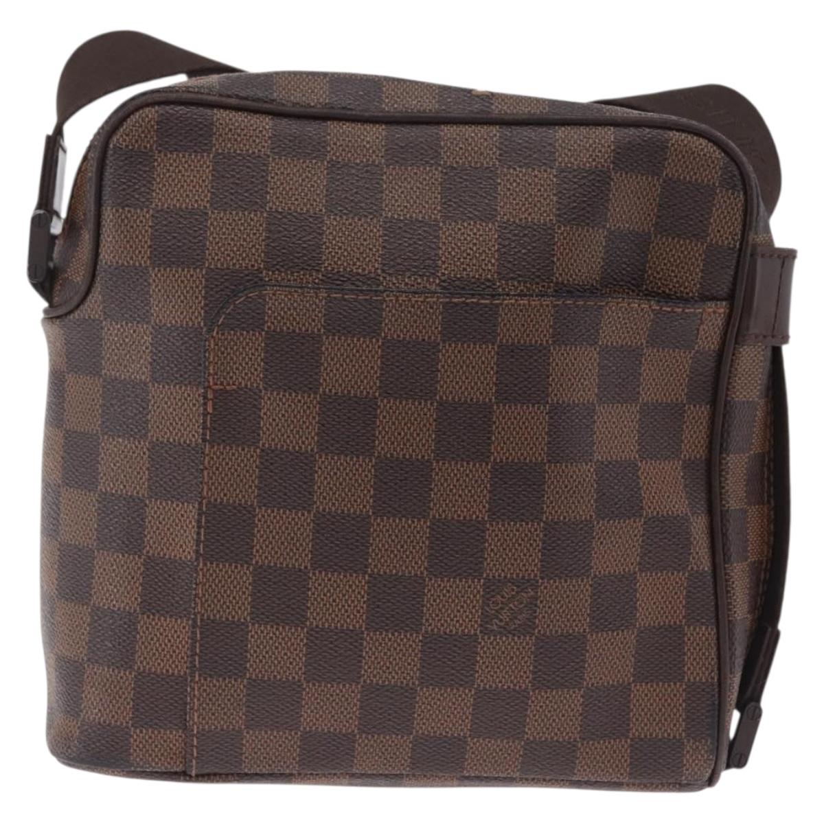 LOUIS VUITTON Damier Ebene Olaf PM Shoulder Bag N41442 LV Auth BA16751