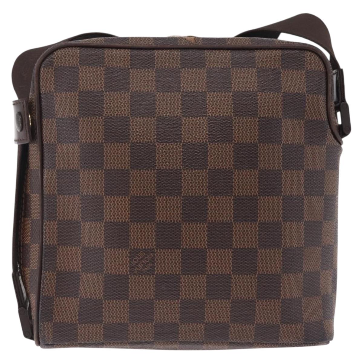 LOUIS VUITTON Damier Ebene Olaf PM Shoulder Bag N41442 LV Auth BA16751