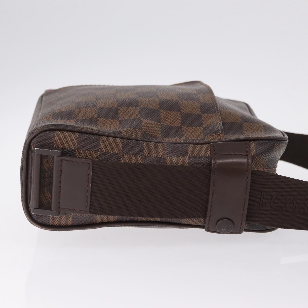 LOUIS VUITTON Damier Ebene Olaf PM Shoulder Bag N41442 LV Auth BA16751