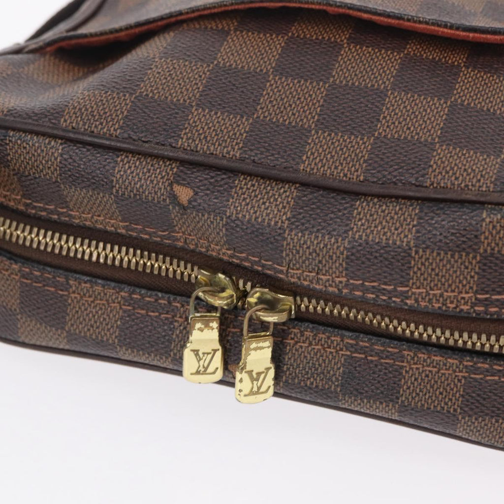 LOUIS VUITTON Damier Ebene Olaf PM Shoulder Bag N41442 LV Auth BA16751