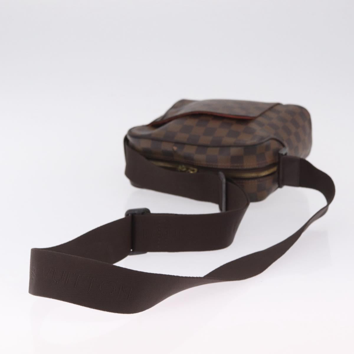 LOUIS VUITTON Damier Ebene Olaf PM Shoulder Bag N41442 LV Auth BA16751