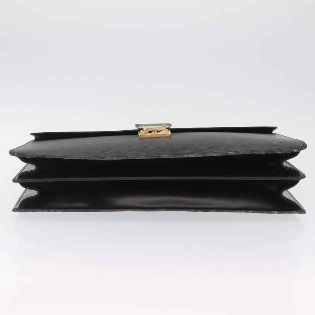 LOUIS VUITTON Epi Serviette Conseiller Bag Black M54422 LV Auth BA16760A
