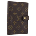 LOUIS VUITTON Monogram Agenda PM Day Planner Cover R20005 LV Auth BA16773