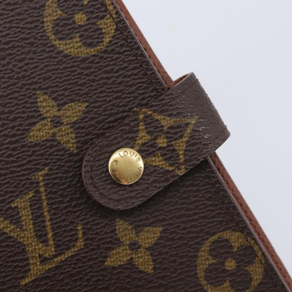 LOUIS VUITTON Monogram Agenda PM Day Planner Cover R20005 LV Auth BA16773
