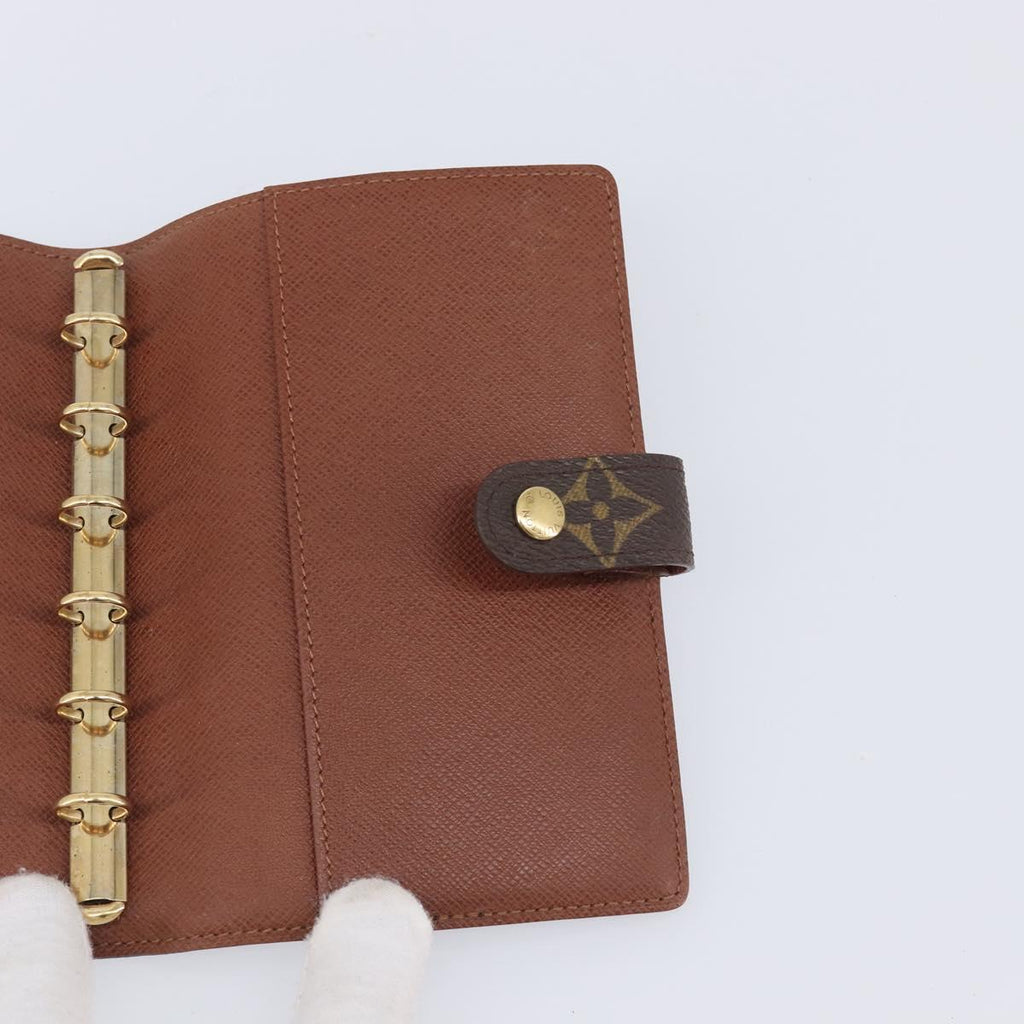 LOUIS VUITTON Monogram Agenda PM Day Planner Cover R20005 LV Auth BA16773