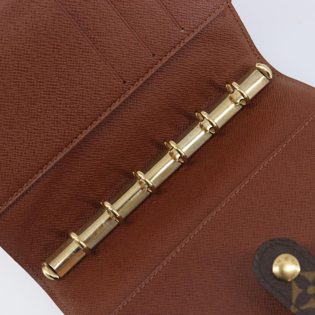 LOUIS VUITTON Monogram Agenda PM Day Planner Cover R20005 LV Auth BA16773