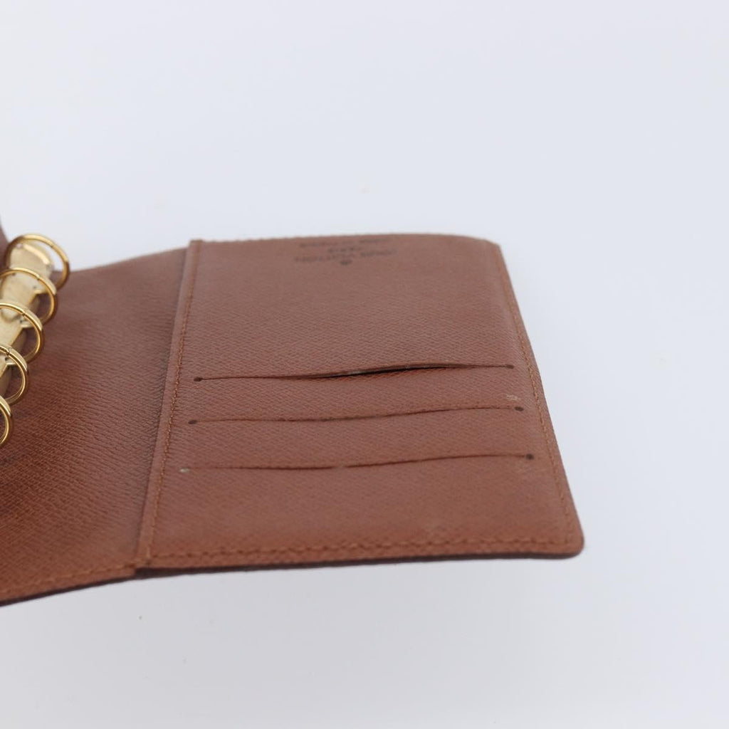 LOUIS VUITTON Monogram Agenda PM Day Planner Cover R20005 LV Auth BA16773