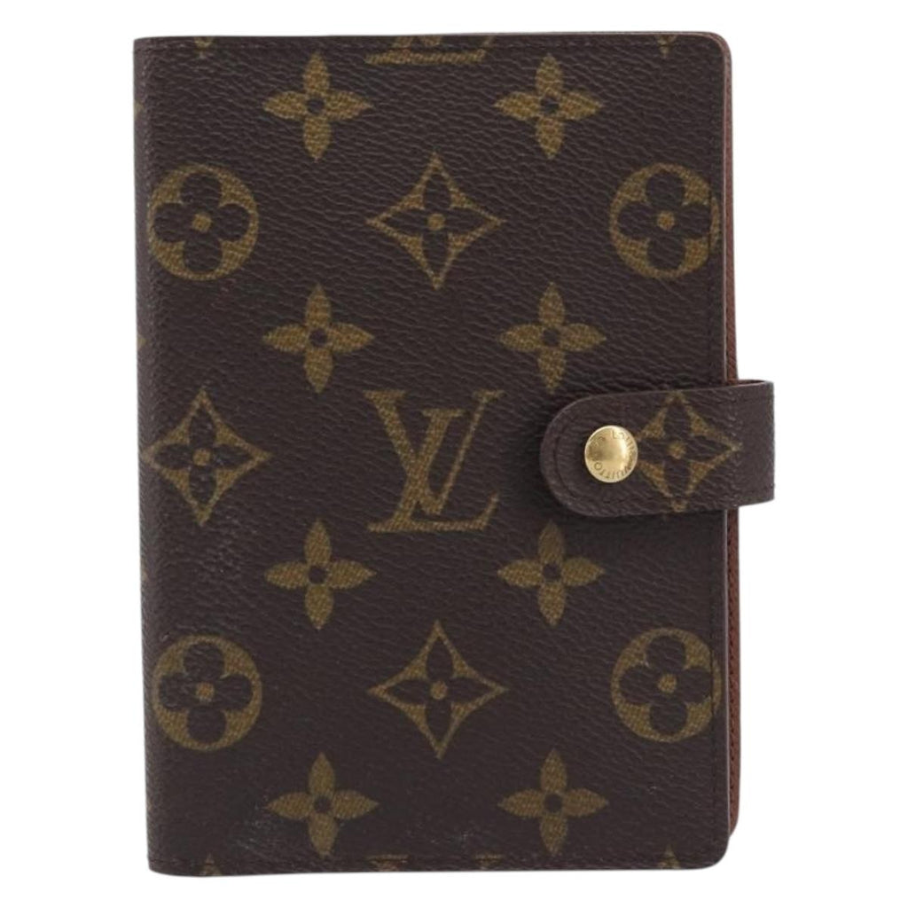 LOUIS VUITTON Monogram Agenda PM Day Planner Cover R20005 LV Auth BA16773