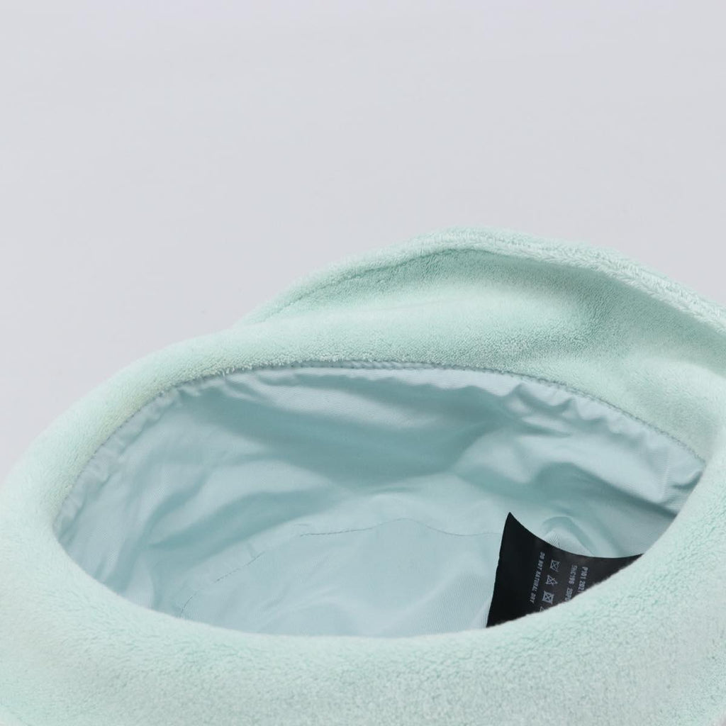Miu Miu bucket Hat pile Light Blue White Auth BA16790A