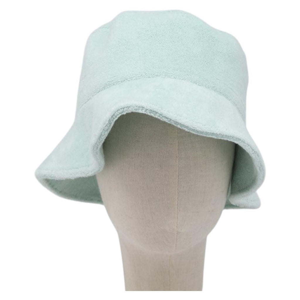 Miu Miu bucket Hat pile Light Blue White Auth BA16790A