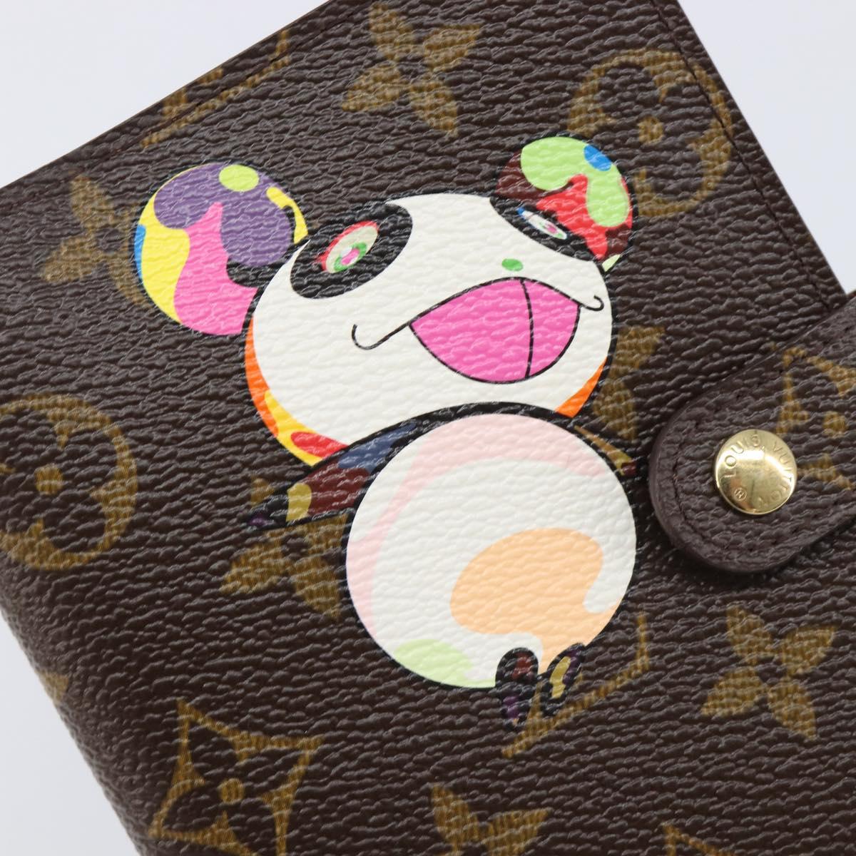LOUIS VUITTON Monogram Panda Agenda PM Day Planner Cover R20011 LV Auth BA16791M