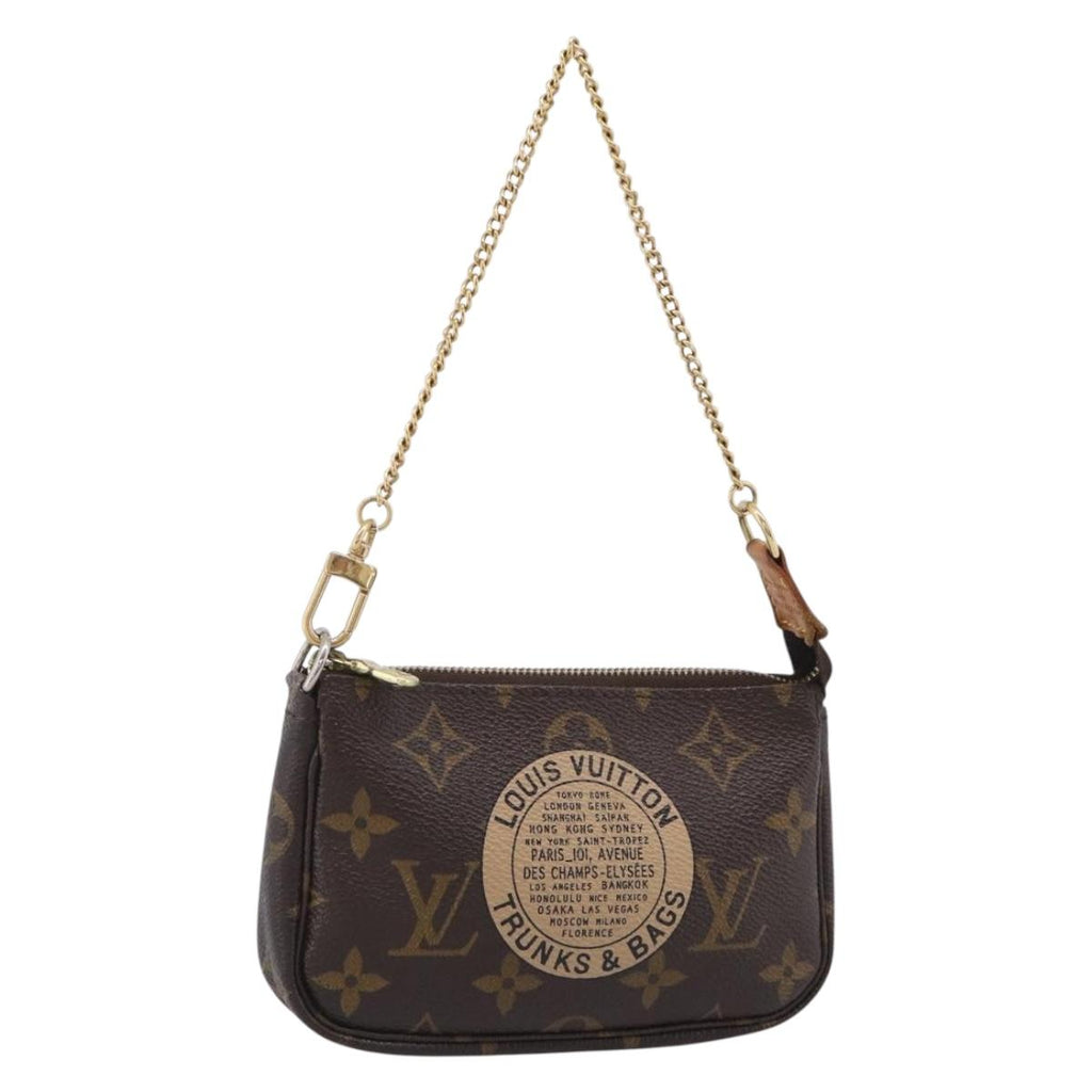 LOUIS VUITTON Monogram T&B Mini Pochette Accessoires Pouch M60153 Auth BA16792