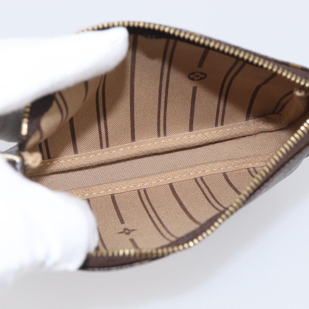 LOUIS VUITTON Monogram T&B Mini Pochette Accessoires Pouch M60153 Auth BA16792