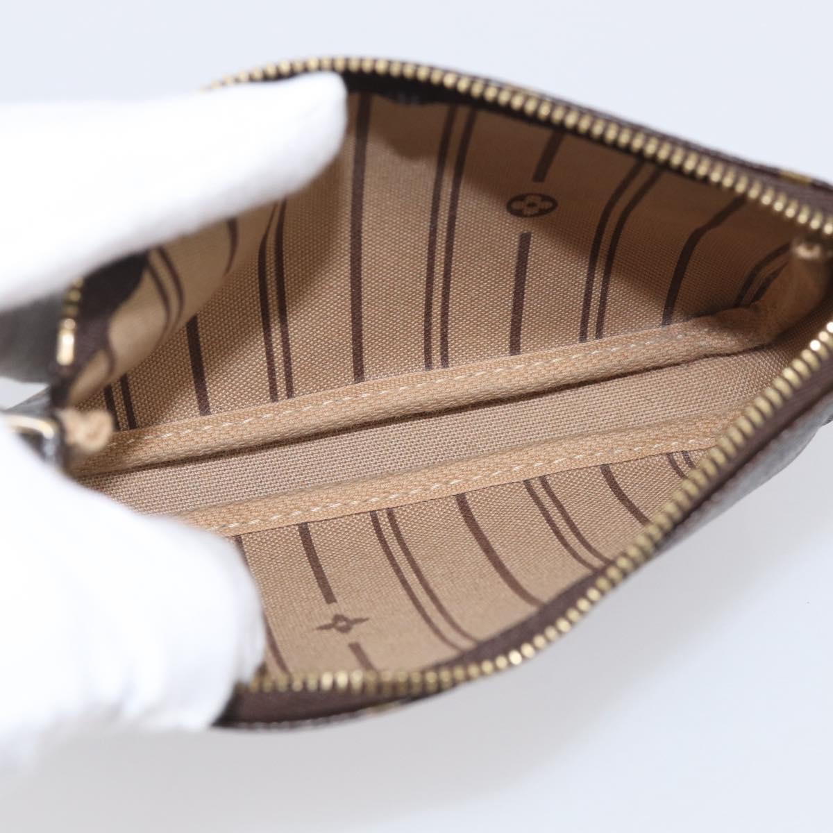 LOUIS VUITTON Monogram T&B Mini Pochette Accessoires Pouch M60153 Auth BA16792
