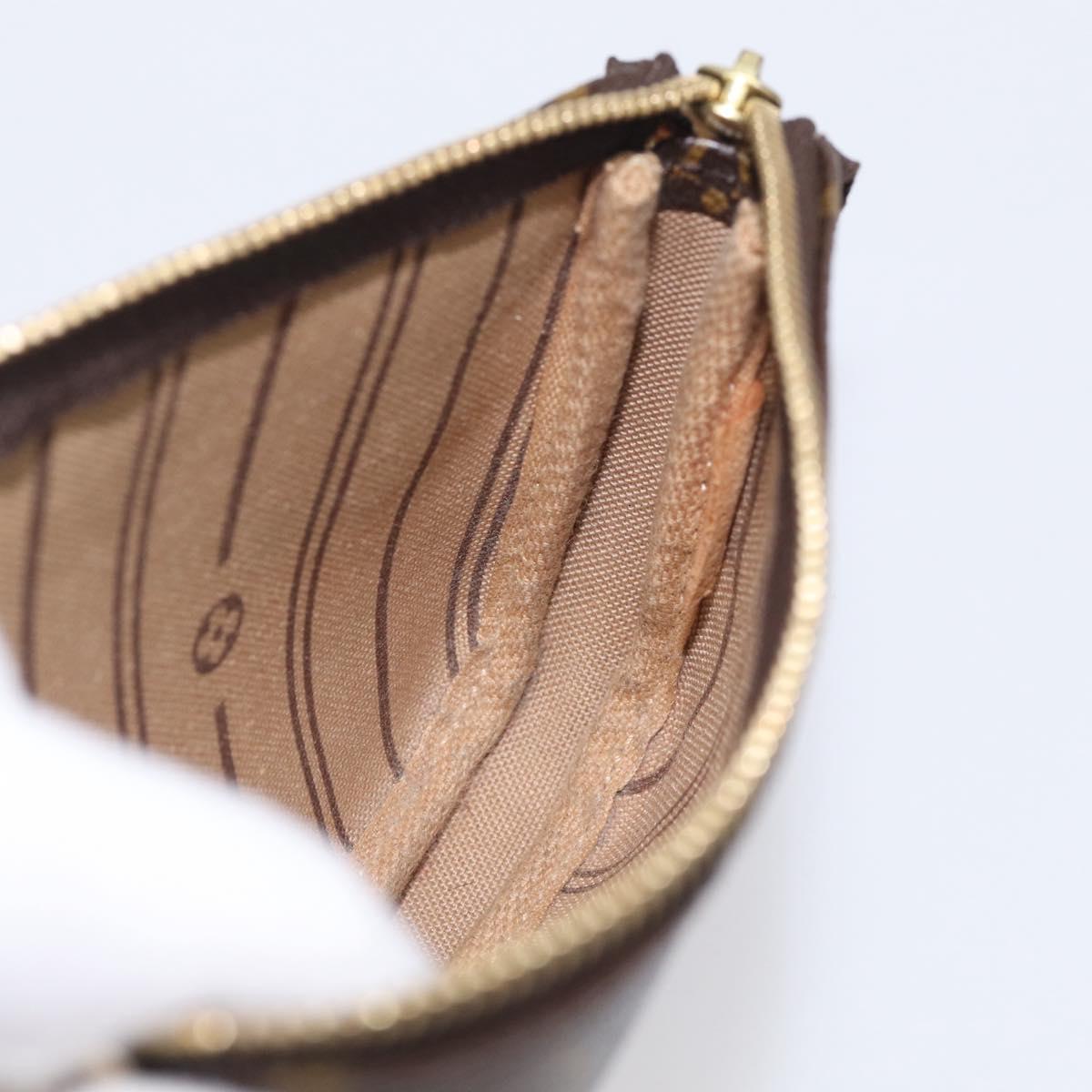 LOUIS VUITTON Monogram T&B Mini Pochette Accessoires Pouch M60153 Auth BA16792