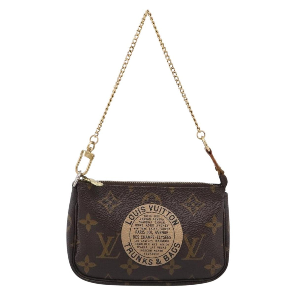 LOUIS VUITTON Monogram T&B Mini Pochette Accessoires Pouch M60153 Auth BA16792