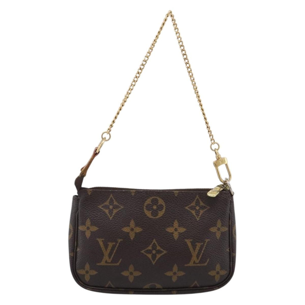 LOUIS VUITTON Monogram T&B Mini Pochette Accessoires Pouch M60153 Auth BA16792