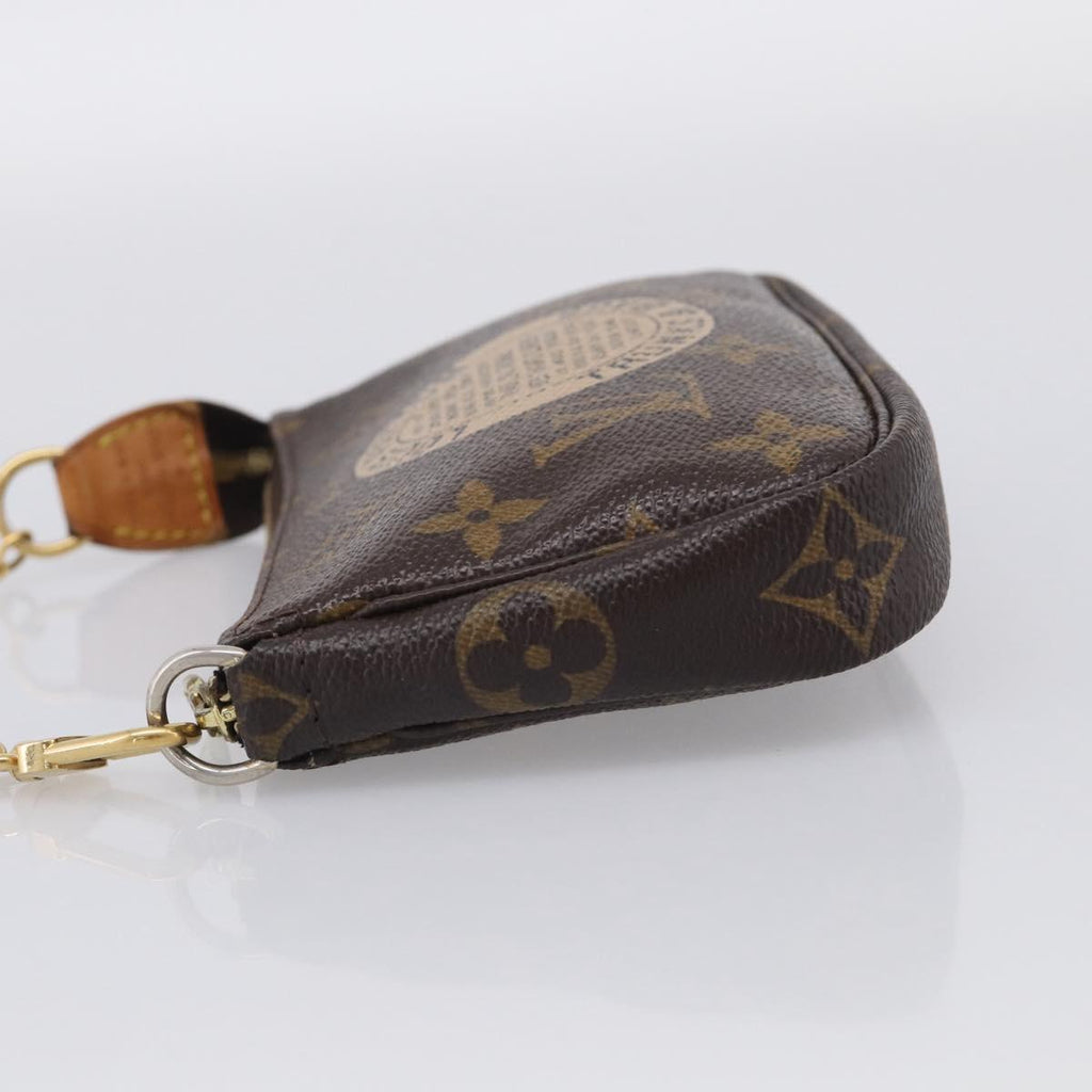 LOUIS VUITTON Monogram T&B Mini Pochette Accessoires Pouch M60153 Auth BA16792