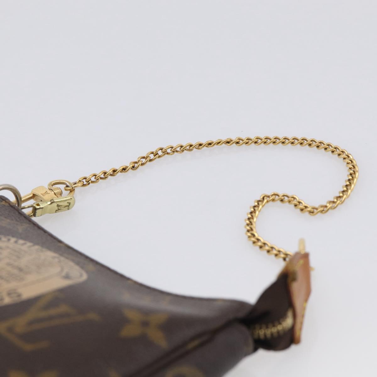 LOUIS VUITTON Monogram T&B Mini Pochette Accessoires Pouch M60153 Auth BA16792