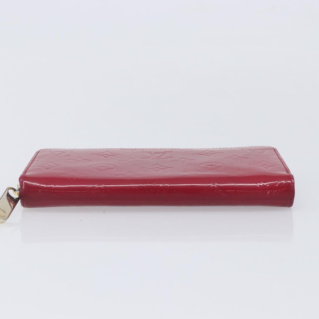 LOUIS VUITTON Monogram Vernis Zippy Wallet Magenta M61379 LV Auth BA16861