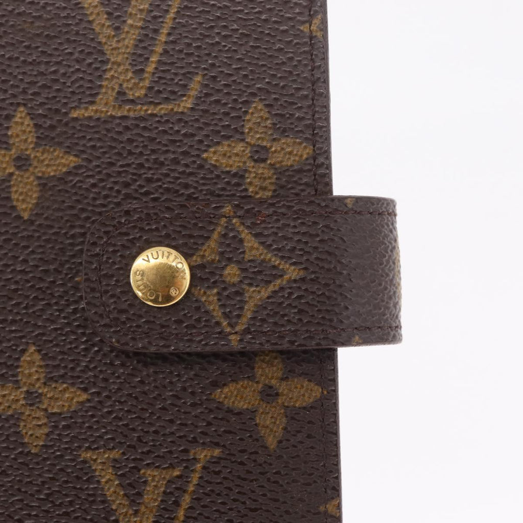 LOUIS VUITTON Monogram Agenda MM Day Planner Cover R20105 LV Auth BA16862V
