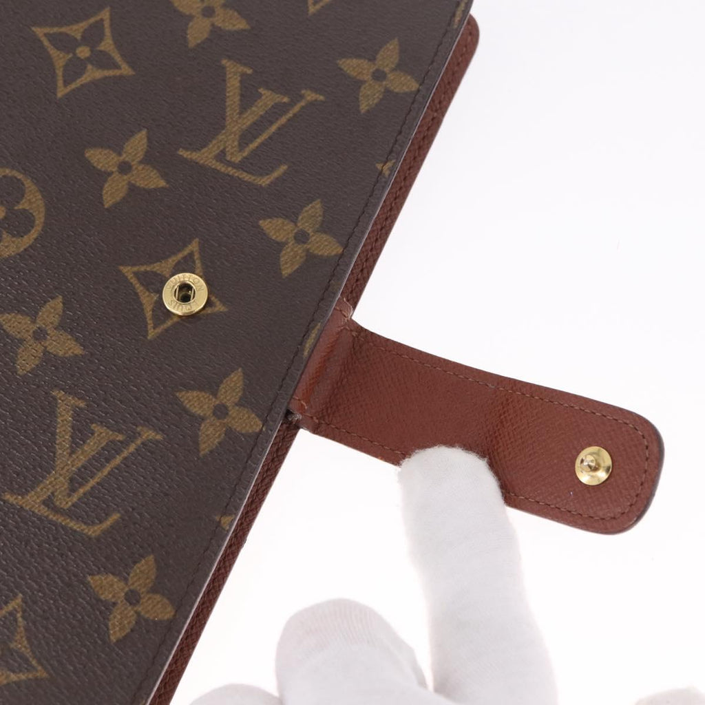 LOUIS VUITTON Monogram Agenda MM Day Planner Cover R20105 LV Auth BA16862V