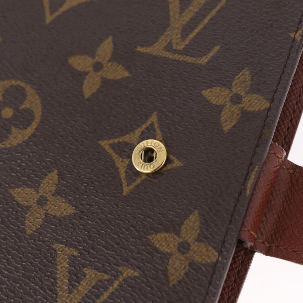 LOUIS VUITTON Monogram Agenda MM Day Planner Cover R20105 LV Auth BA16862V