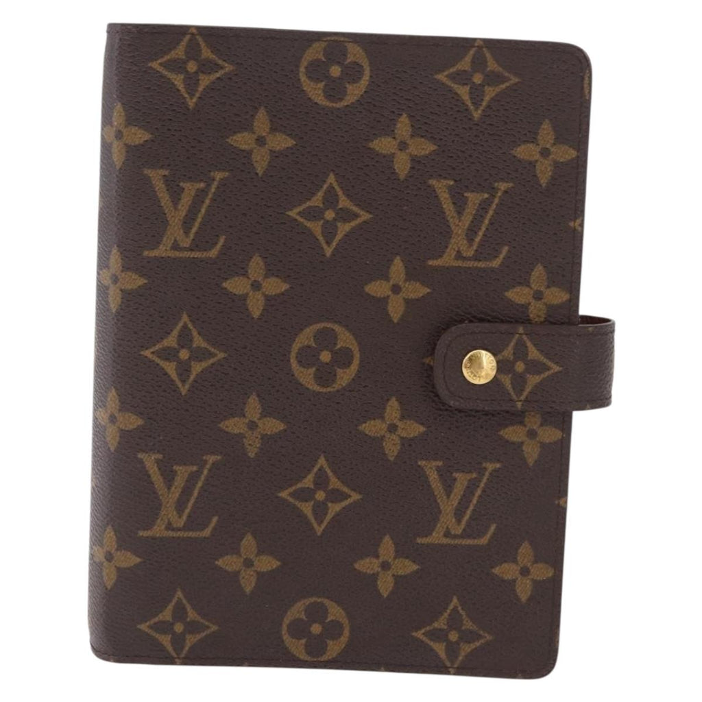 LOUIS VUITTON Monogram Agenda MM Day Planner Cover R20105 LV Auth BA16862V