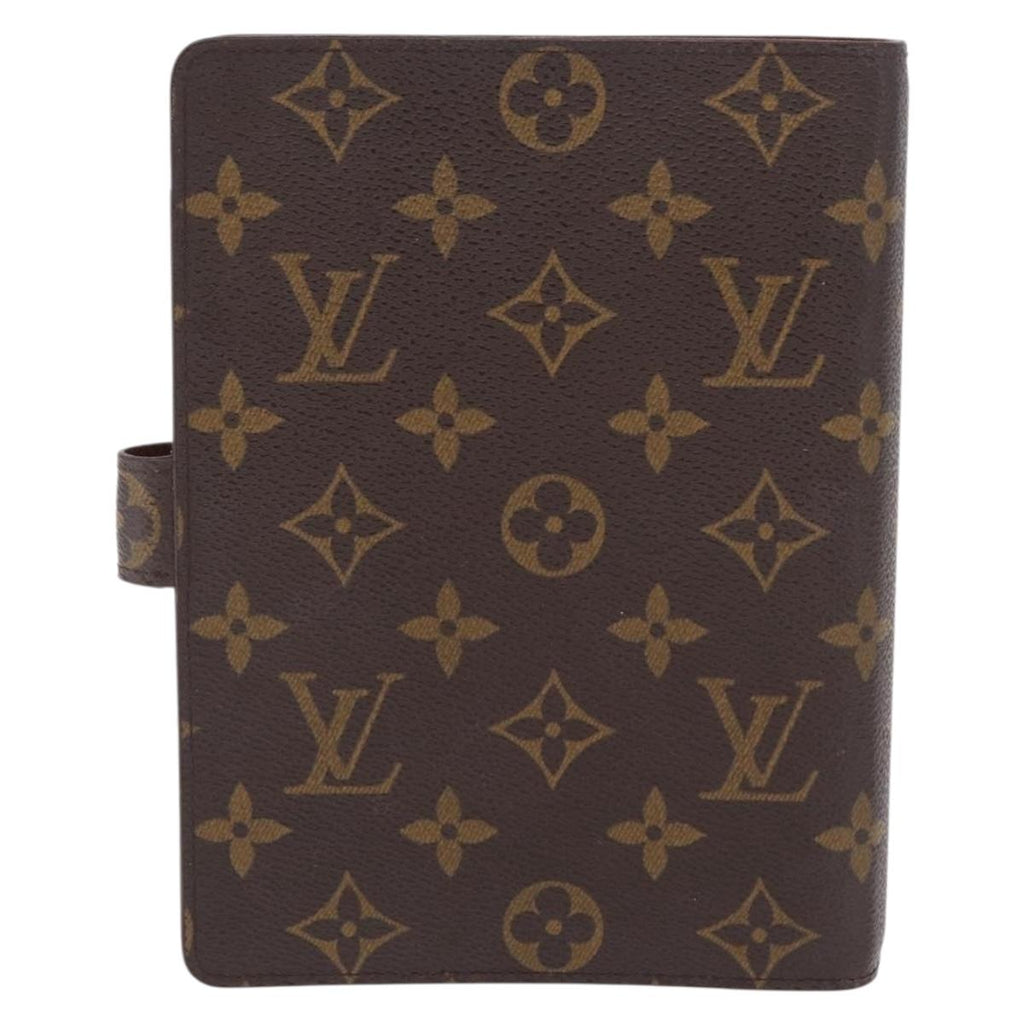 LOUIS VUITTON Monogram Agenda MM Day Planner Cover R20105 LV Auth BA16862V