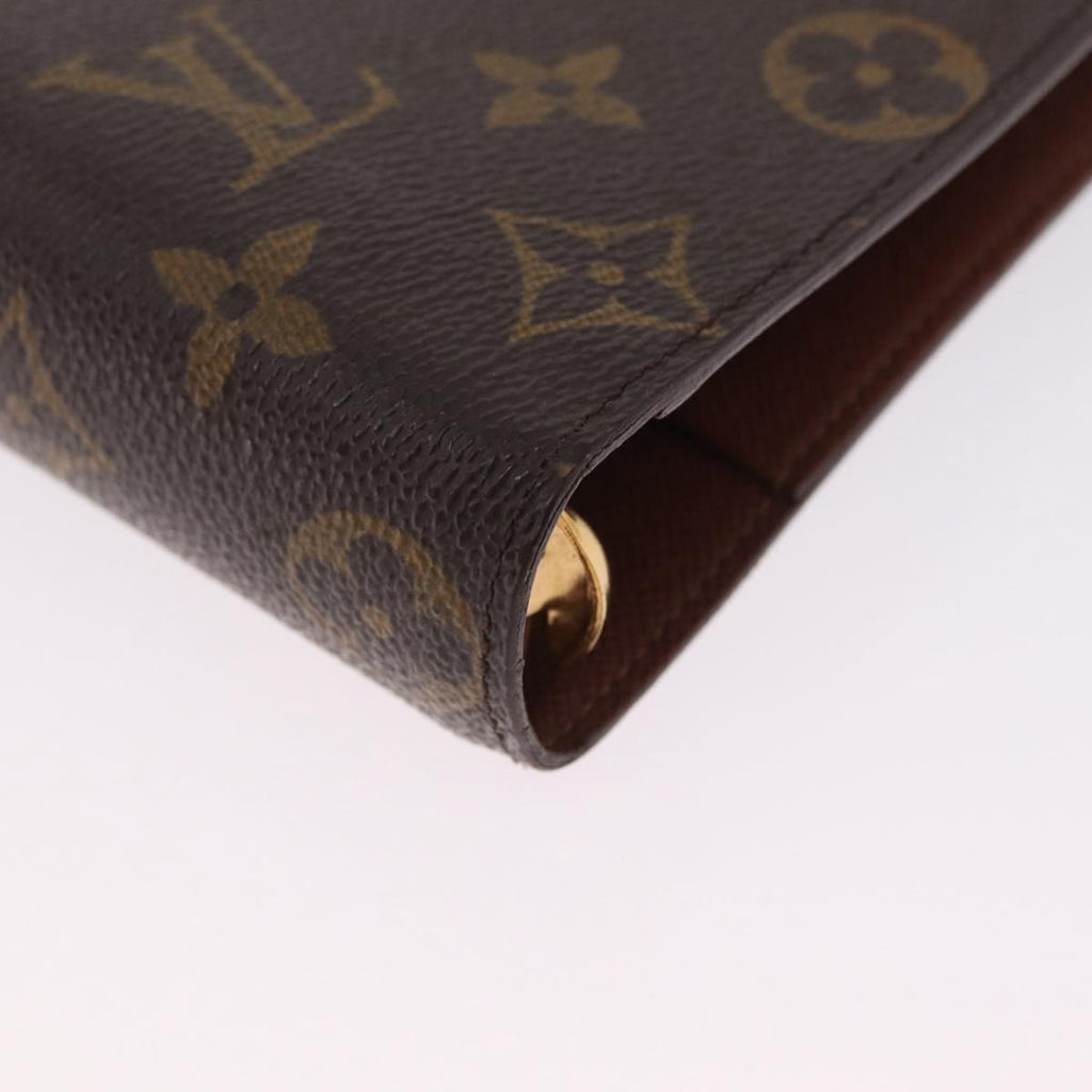 LOUIS VUITTON Monogram Agenda MM Day Planner Cover R20105 LV Auth BA16862V