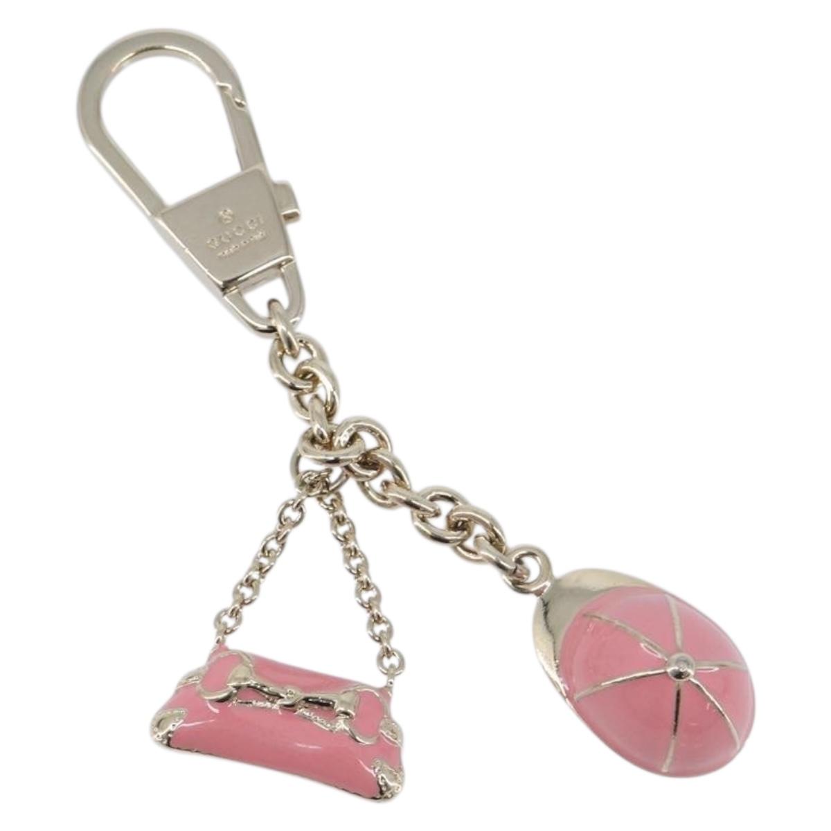 GUCCI Charm Metal Pink Gold Tone Auth BA16868V
