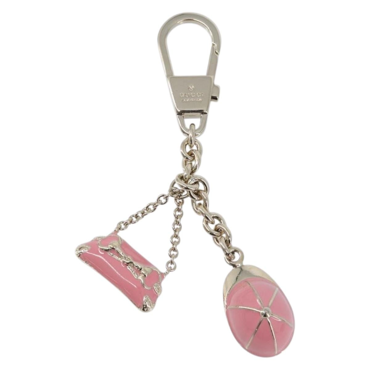 GUCCI Charm Metal Pink Gold Tone Auth BA16868V