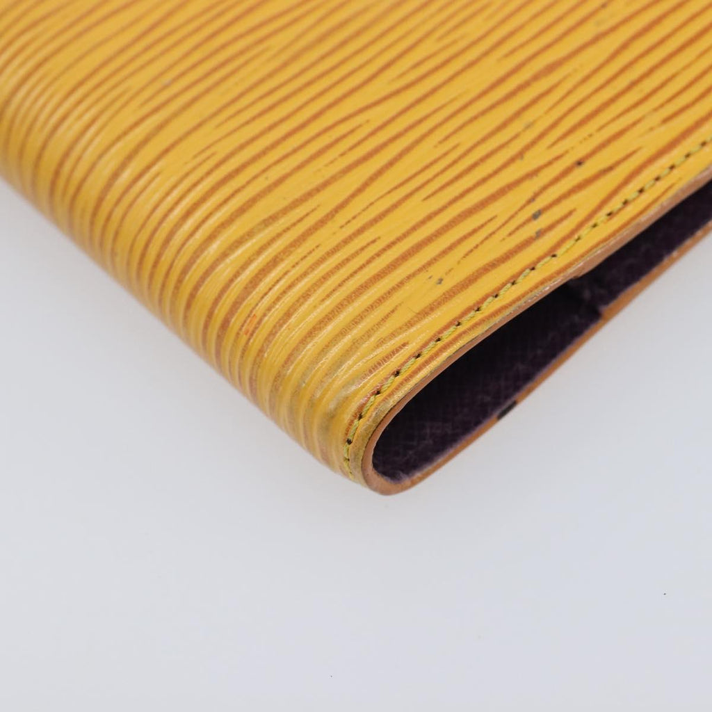 LOUIS VUITTON Epi Agenda PM Day Planner Cover Yellow R20059 LV Auth BA16872