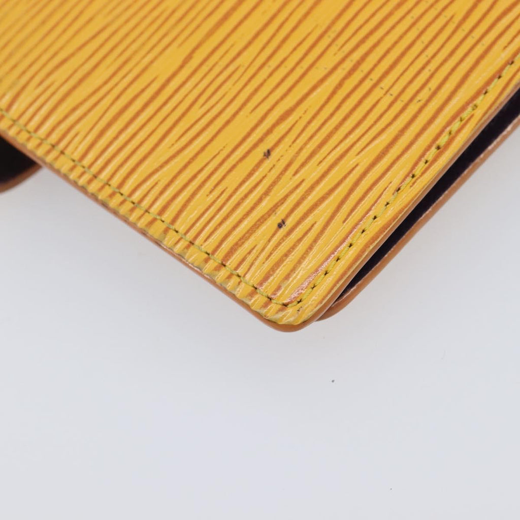 LOUIS VUITTON Epi Agenda PM Day Planner Cover Yellow R20059 LV Auth BA16872