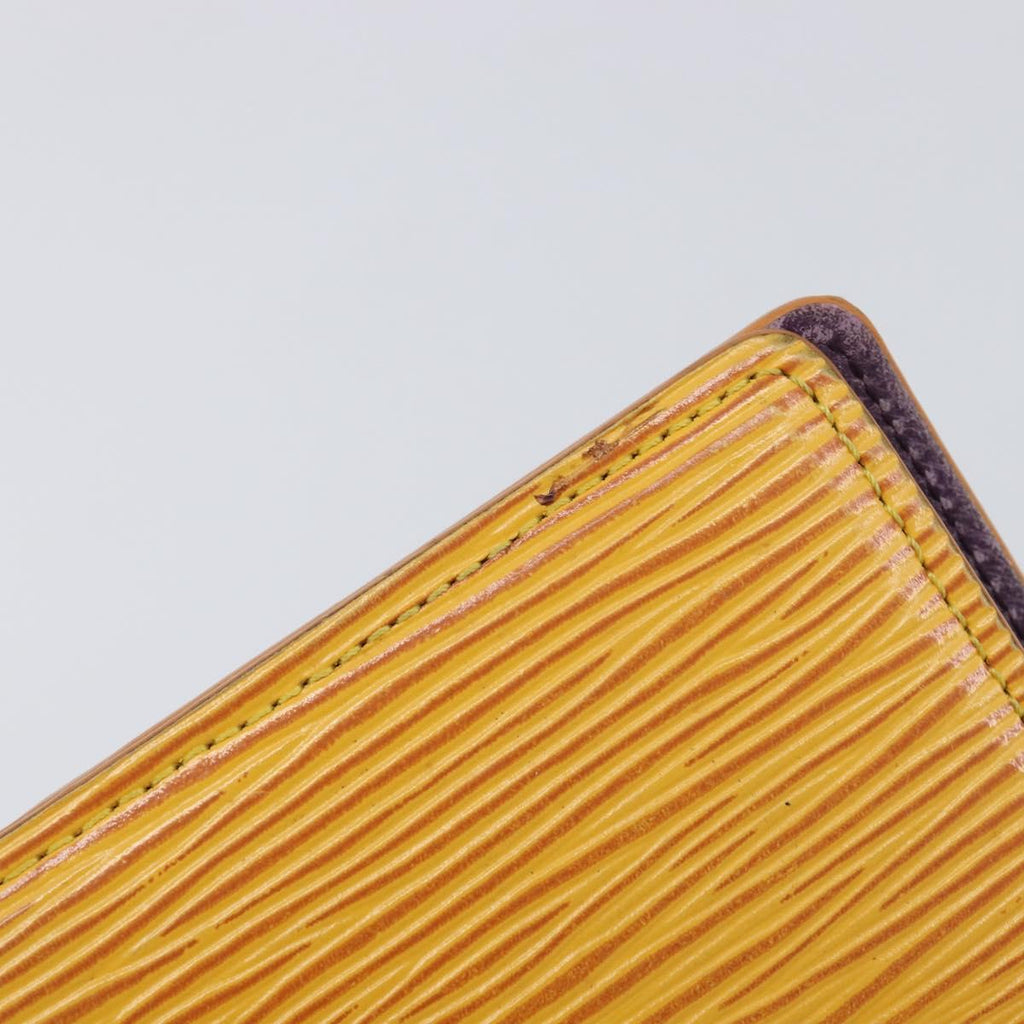 LOUIS VUITTON Epi Agenda PM Day Planner Cover Yellow R20059 LV Auth BA16872